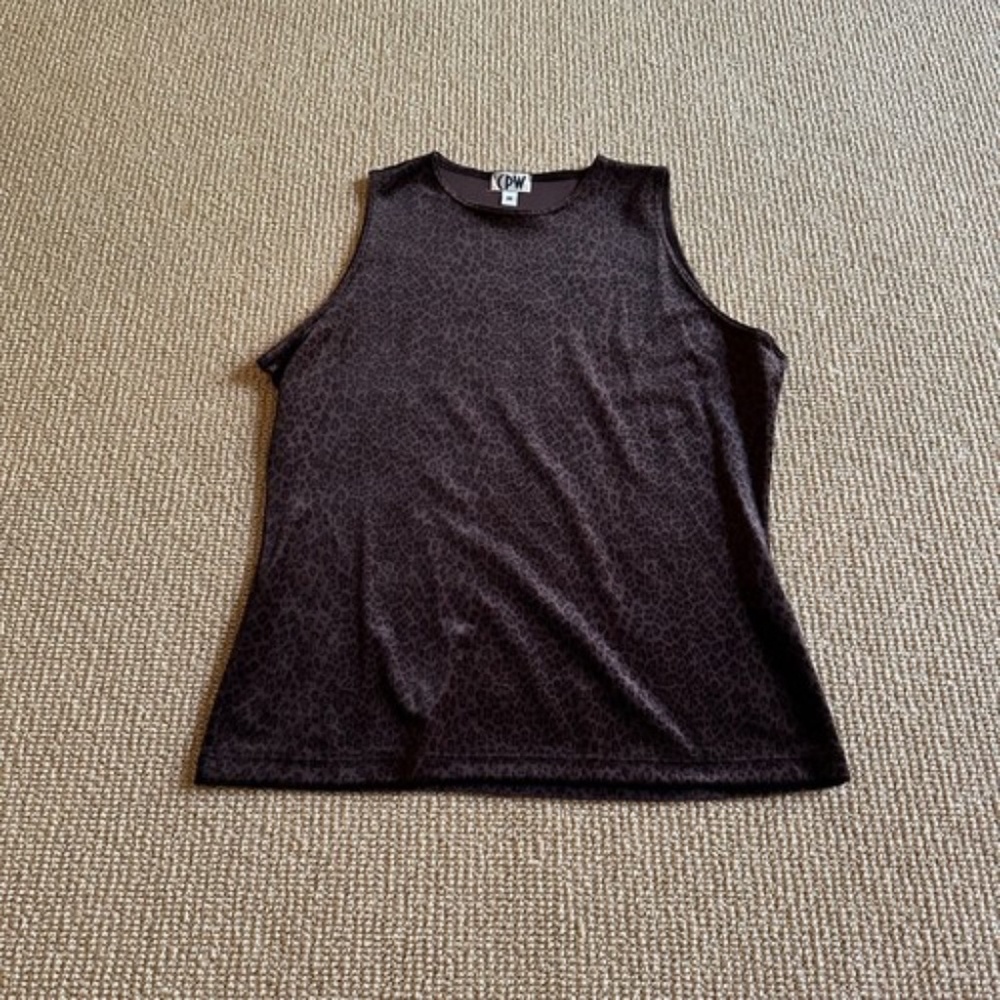 Women's CPW Animal Print Sleeveless Top, Size Medium